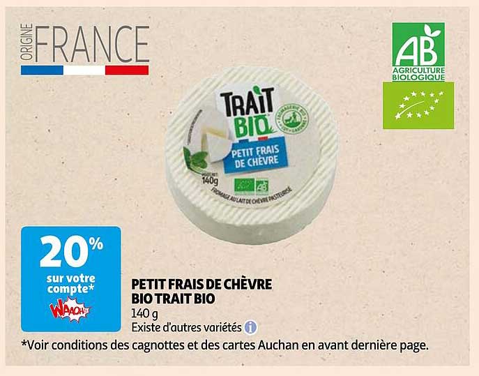 petit frais de chèvre bio trait bio