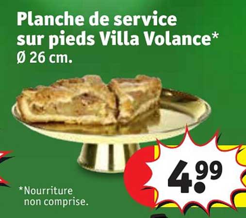 planche de service sur pieds villa volance