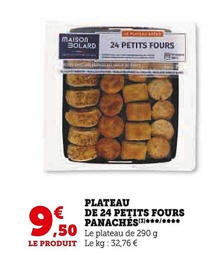 Plateau De 24 Petits Fours Panachés