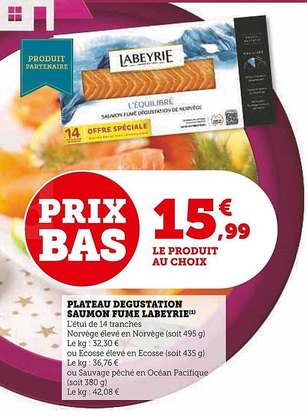 Plateau Dégustation Saumon Fumé Labeyrie