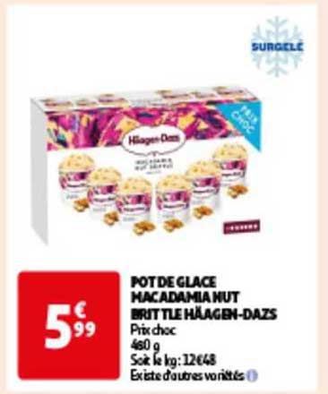 pot de glace macadamia nut brittle häagen-dazs