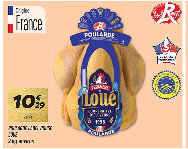 poularde label rouge loué