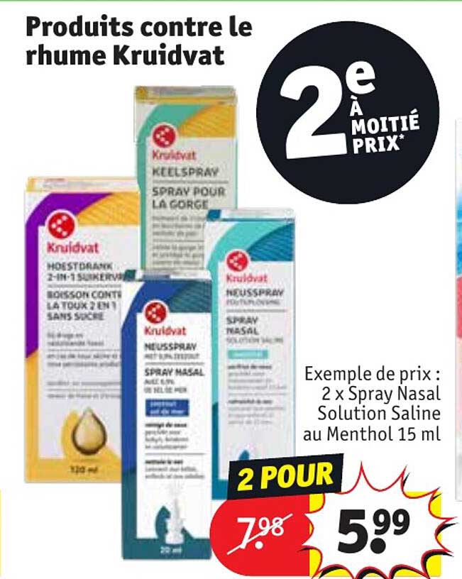 produits contre le rhume kruidvat