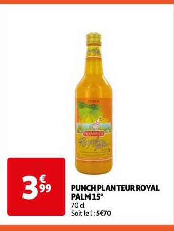 Punch Planteur Royal Palm 15°