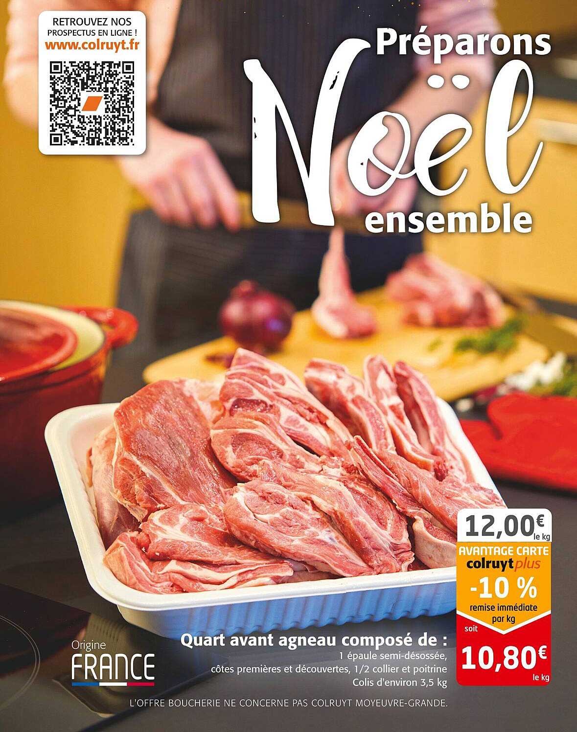 quart avant agneau composé