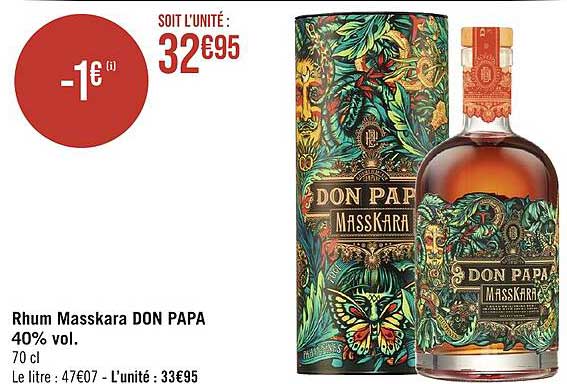 rhum masskara don papa 40% vol.