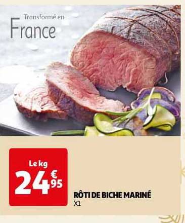 rôti de biche mariné