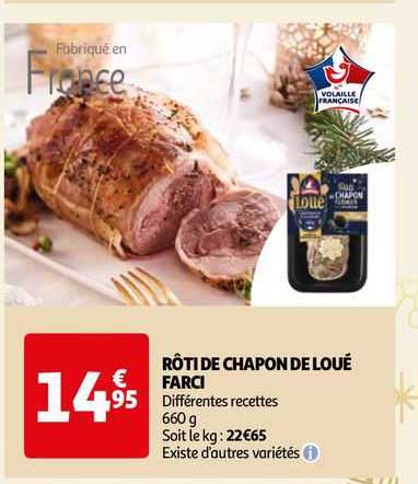 rôti de chapon de loué farci