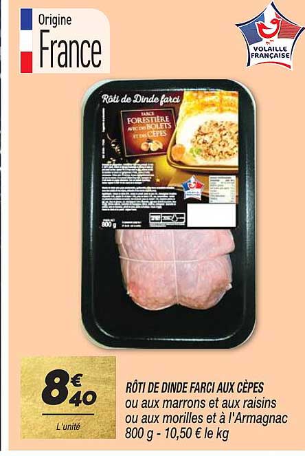 Rôti De Dinde Farci Aux Cèpes