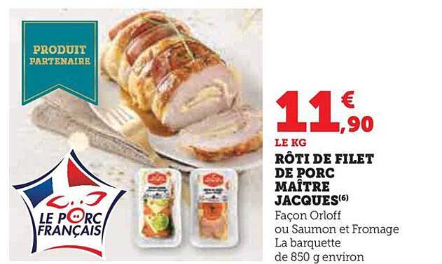 rôti de filet de porc maître jacques