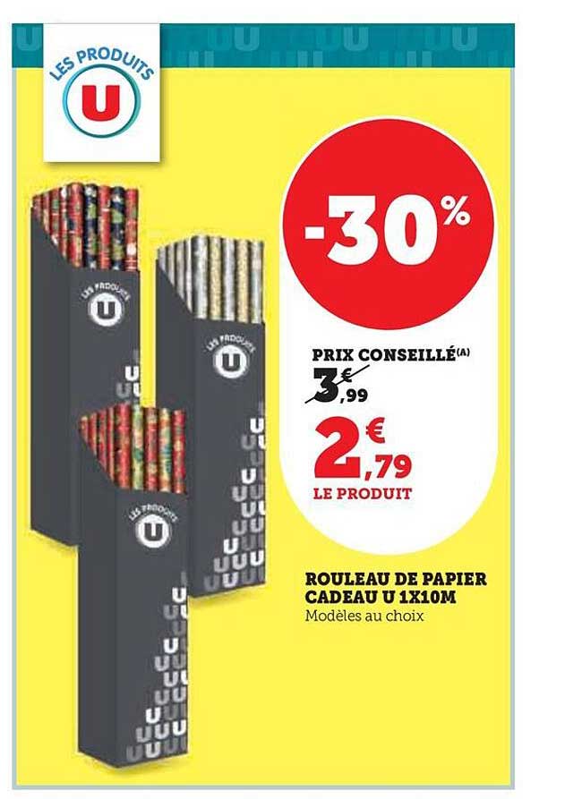 Rouleau De Papier Cadeau U 1 X 10 M