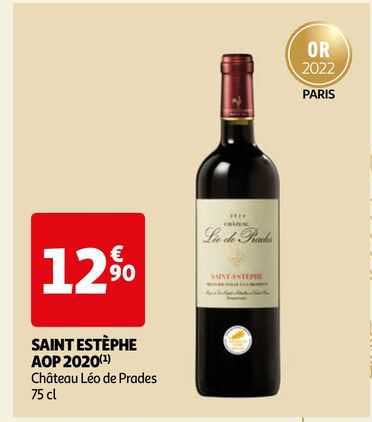 saint estèphe aop 2020 château léo de prades
