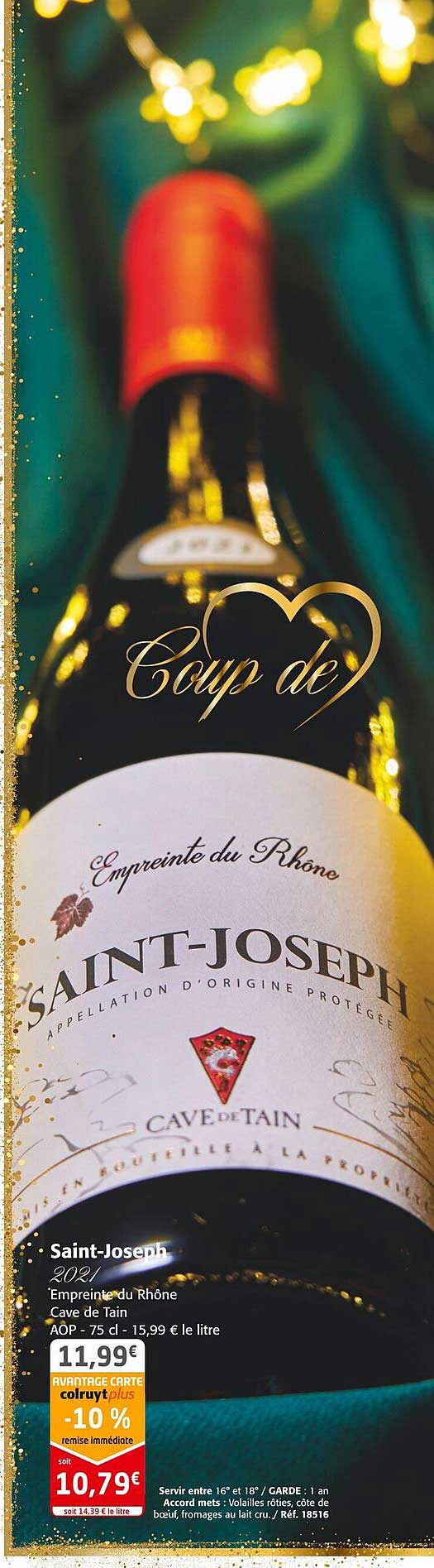 saint-joseph 2021 empreinte du rhône cave de tain aop