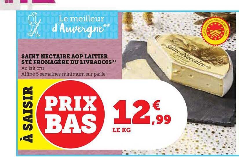 saint nectaire aop laitier sté fromagère du livradois