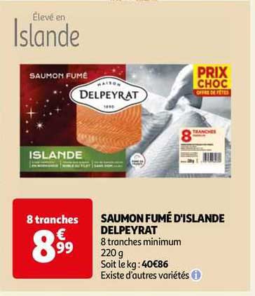 saumon fumé d'islande delpeyrat