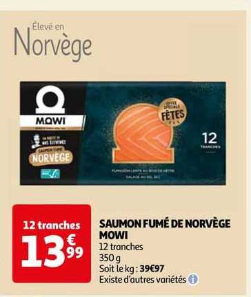 Saumon Fumé De Norvège Mowi