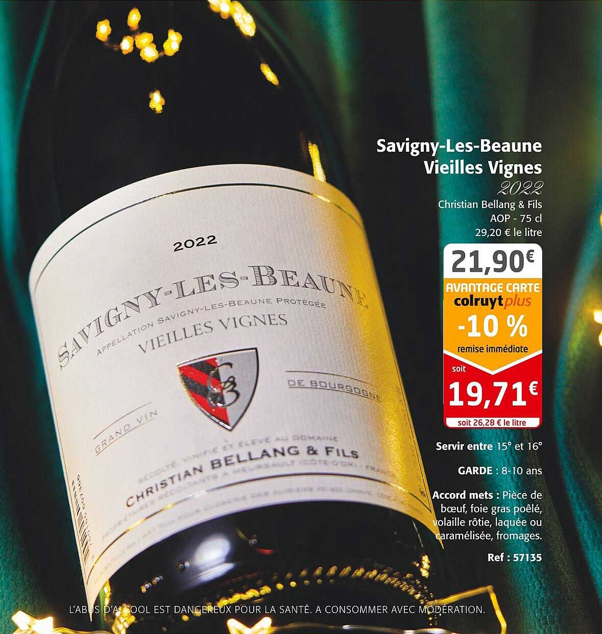 savigny-les-beaune vieilles vignes 2022 christian bellang & fils