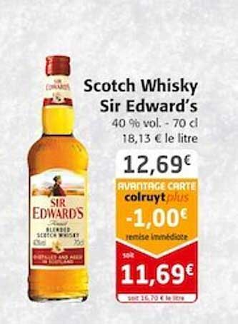scotch whisky sir edward's