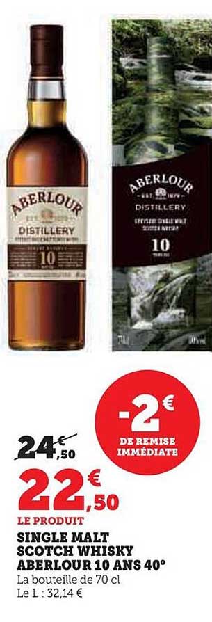 single malt scotch whisky aberlour 10 ans 40°