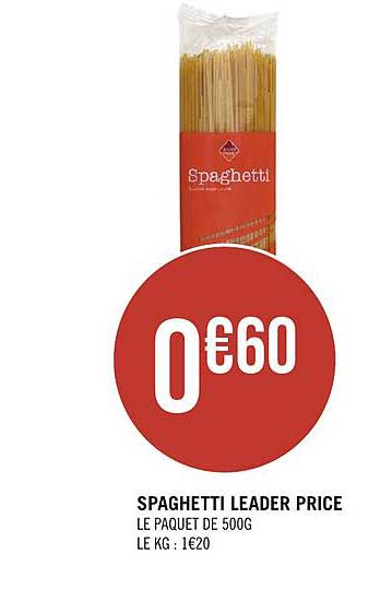 spaghetti leader price