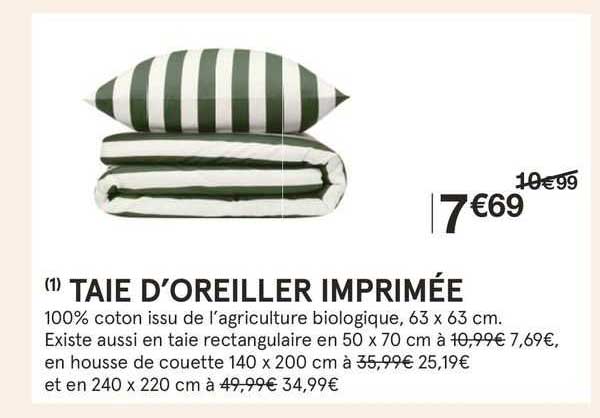 Taie D'oreiller Imprimée