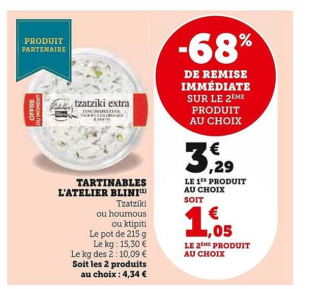 tartinables l'atelier blini