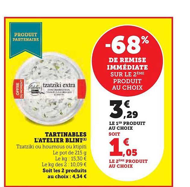 tartinables l'atelier blini