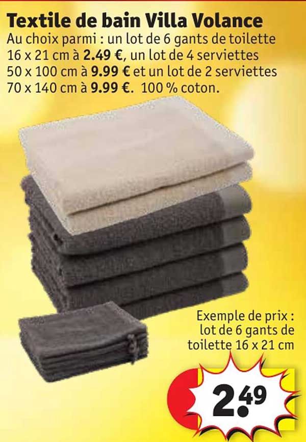 textile de bain villa volance