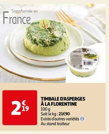 Timbale D'asperges à La Florentine
