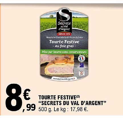 tourte festive "secrets du val d'argent"