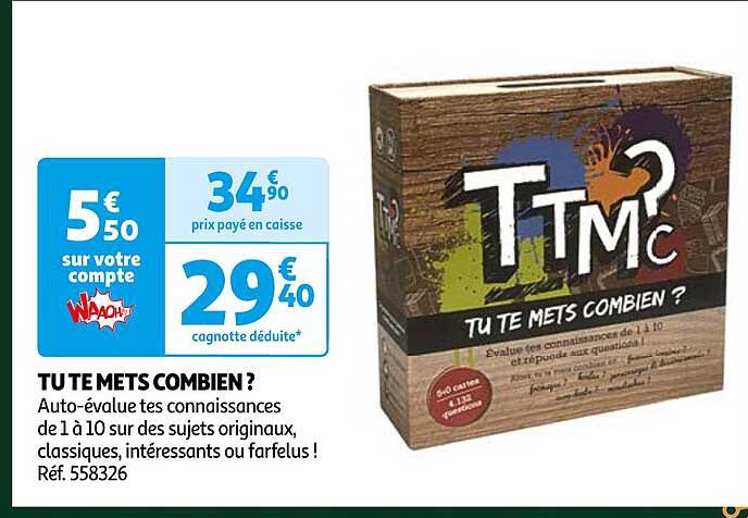 tu te mets combien ?