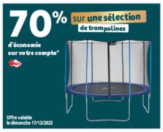 une sélection de trampolines