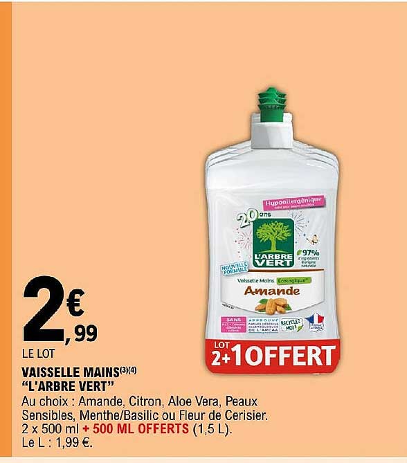 vaisselle mains "l'arbre vert"