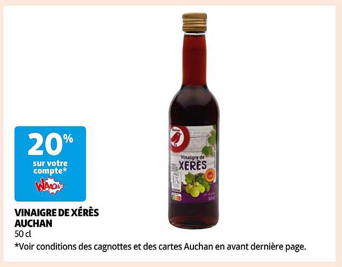 Vinaigre De Xérès Auchan