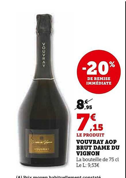 vouvray aop brut dame du vignon