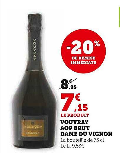 vouvray aop brut dame du vignon