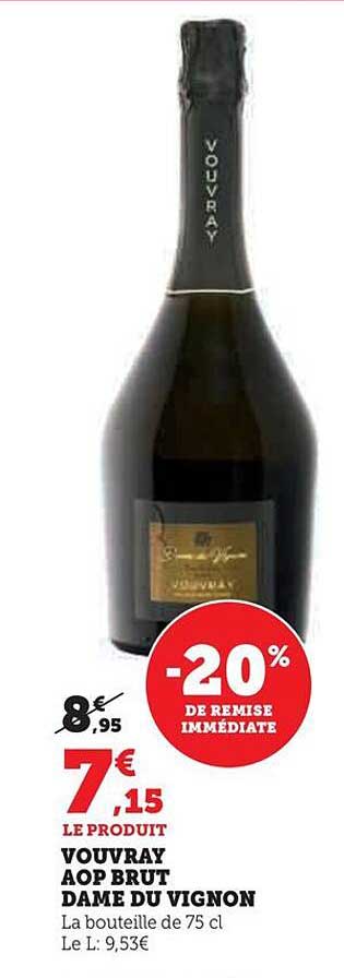vouvray aop brut dame du vignon
