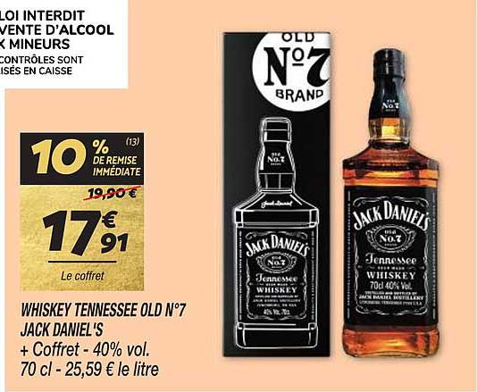 whiskey tennessee old n°7 jack daniel's