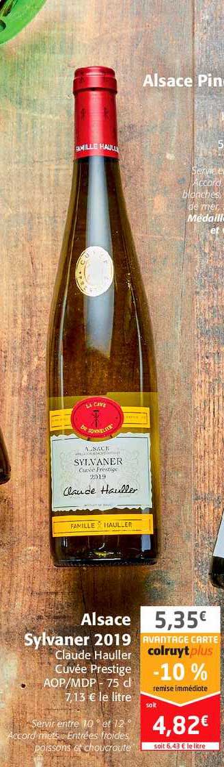 alsace sylvaner 2019 claude hauller