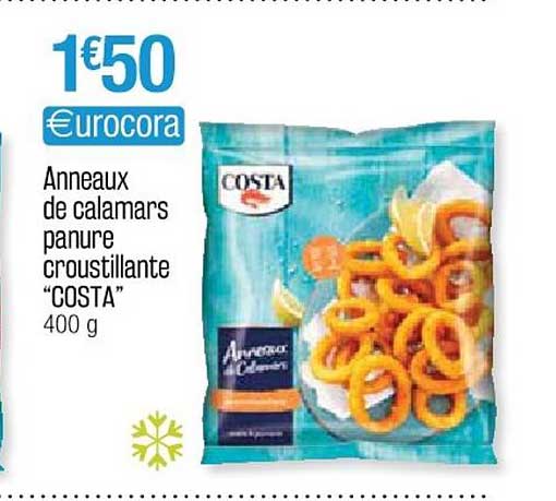 anneaux de calamars panure croustillante "costa"