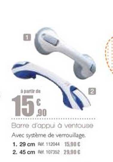 barre d'appui à ventouse