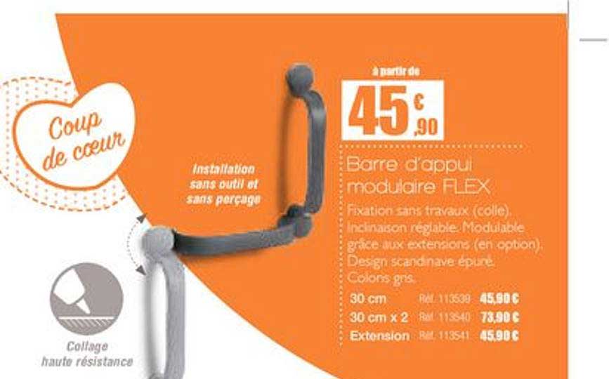 barre d'appui modulaire flex