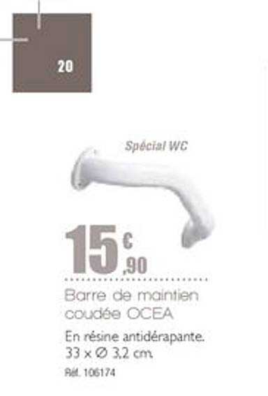 Barre De Maintien Coudée Ocea