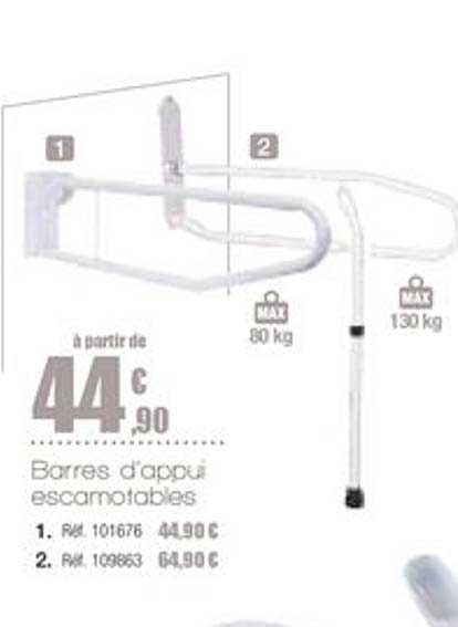 barres d'appui escamotables