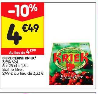 bière cerise kriek