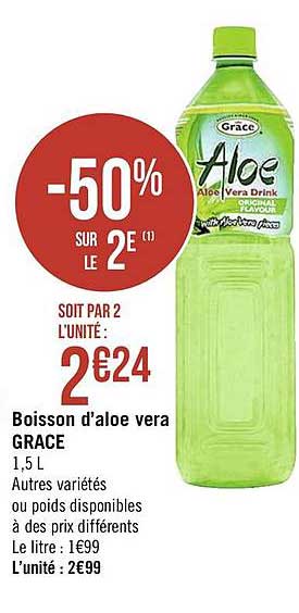 boisson d'aloe vera grace