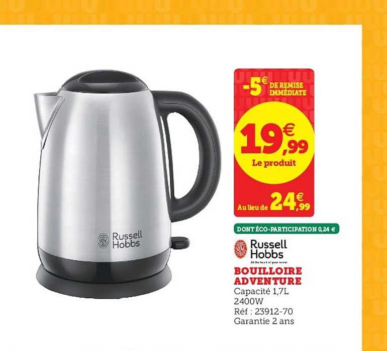 bouilloire adventure russell hobbs