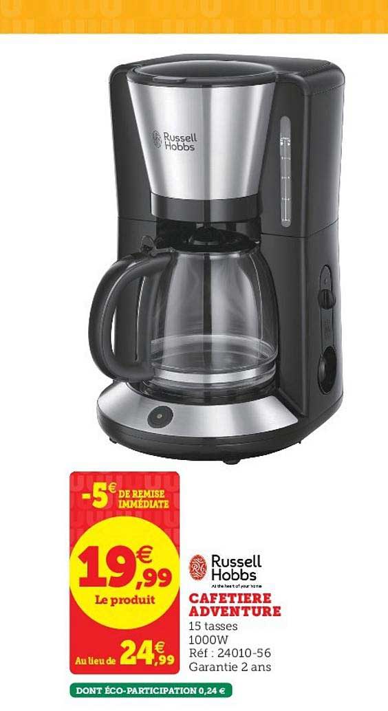 cafetière adventure russell hobbs