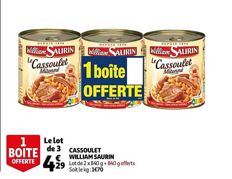 cassoulet william saurin