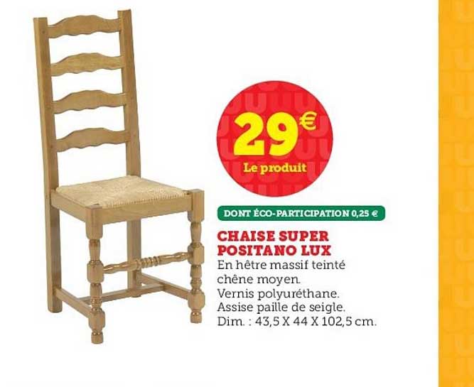 chaise super positano lux